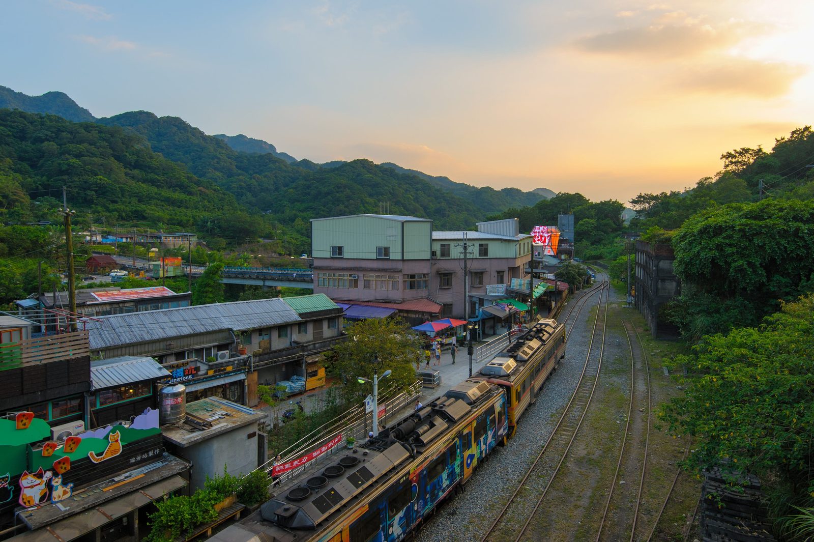 平溪線鐵道山城